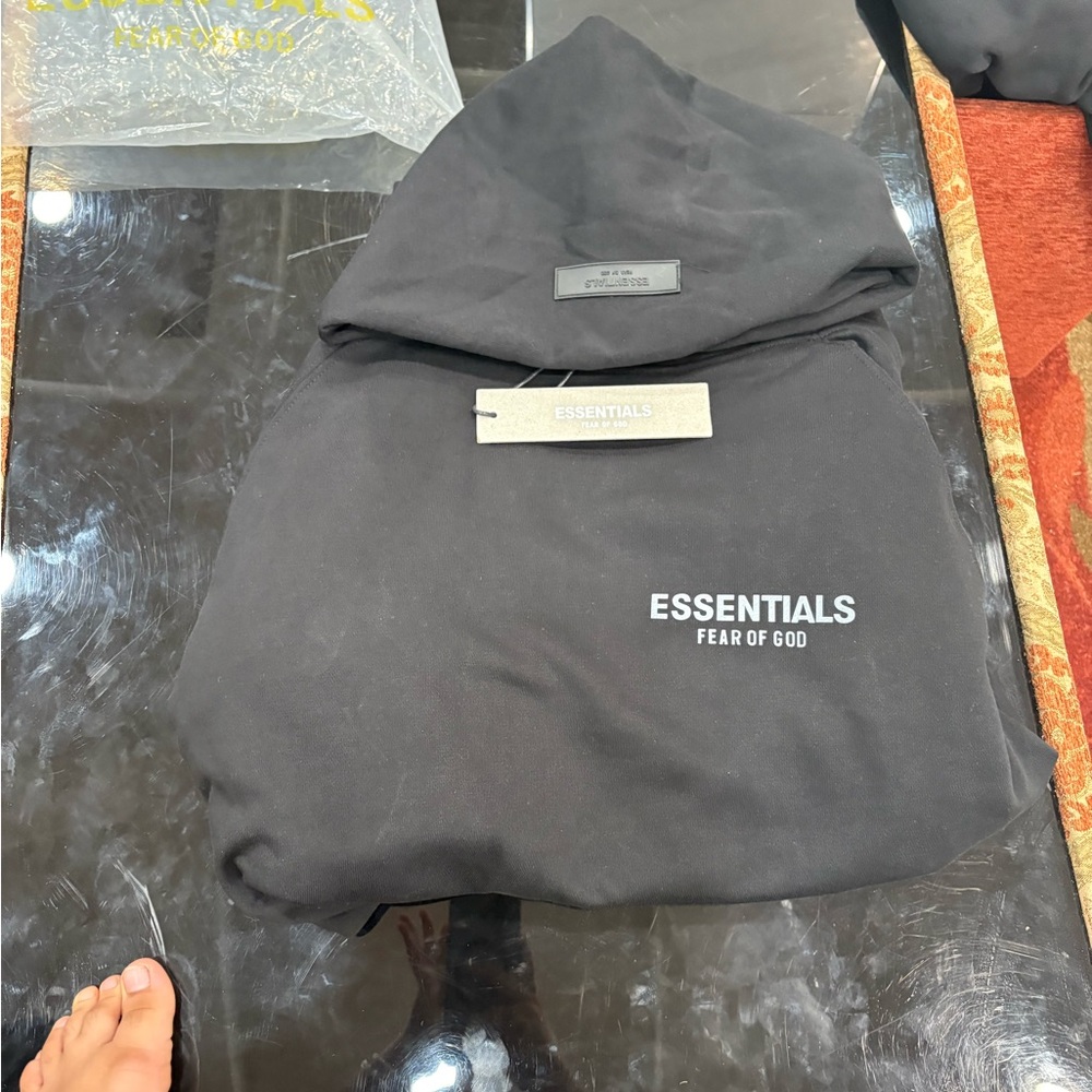 Essentials Black Hoodie